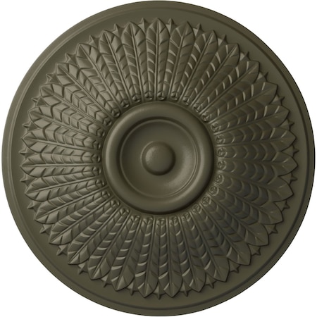 Ekena Millwork Modena Ceiling Medallion (Fits Canopies up to 5 1/4"), Hand-Painted Witch Hazel, 23 1/2"OD x 3 1/2"P CM23MOWHF